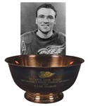 Norm Ullmans 1965 Olympia Room Award "Most Valuable Player Stanley Cup Series" Trophy with Signed LOA