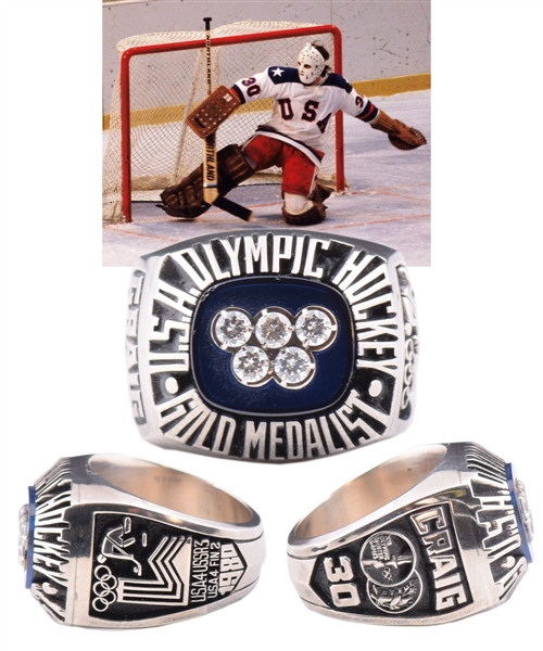 Jim Craig 1980 Winter Olympics Team USA Gold Medalist "Miracle on Ice" Salesmans Sample Ring