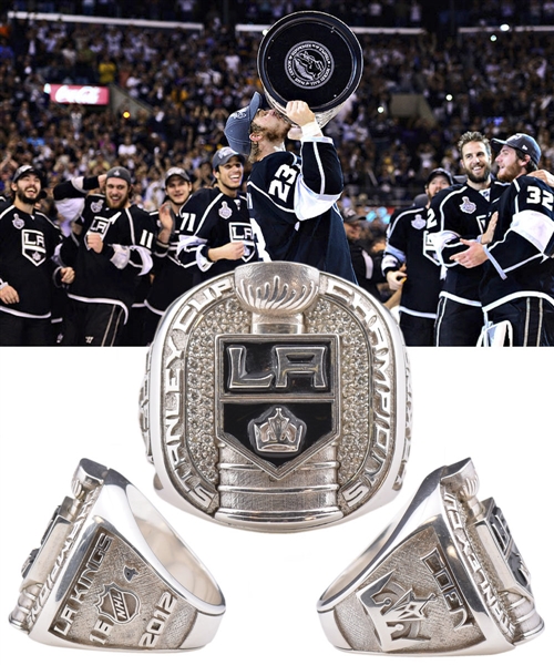 Los Angeles Kings 2011-12 Stanley Cup Championship Tiffany & Co Sterling Silver and Diamond Staff Ring with LOA