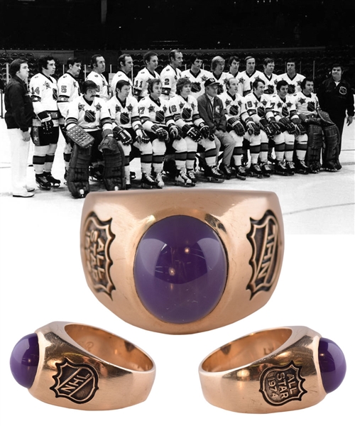 1974 NHL All-Star Game 10K Gold Ring Attributed to Coach Billy Reay