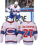 Alex Galchenyuks 2016 Montreal Canadiens Game-Worn Winter Classic Jersey with Team LOA - Worn in the Second Period