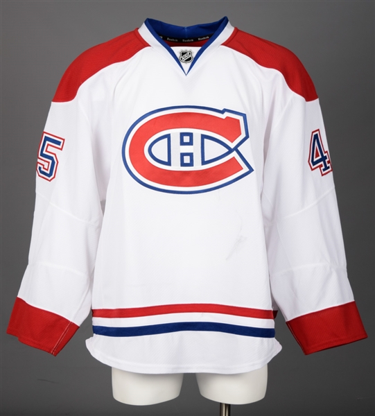 Michael Blundens 2013-14 Montreal Canadiens Game-Worn Jersey with Team LOA