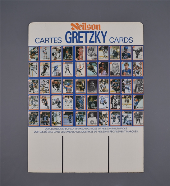 1982-83 Wayne Gretzky Neilson Hockey Card Store Display Sign (25" x 33") 