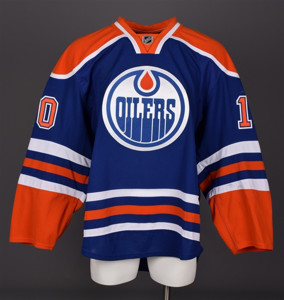 Nail Yakupovs 2014-15 Edmonton Oilers Signed Game-Worn Jersey with Team LOA