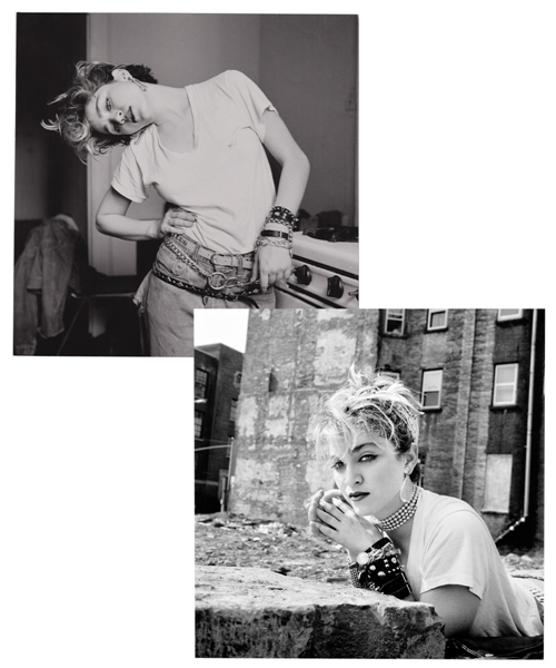 Madonna Original Print Collection of 2 Signed by Photographer Richard Corman with LOAs (20" x 20")