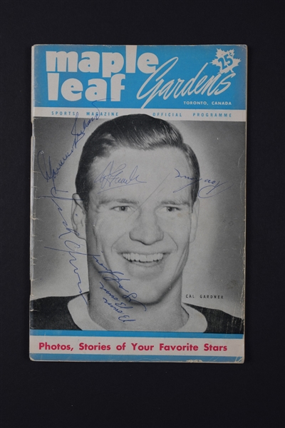 Montreal Canadiens 1951-52 Multi-Signed Program with Rocket Richard, Dick Irvin and Doug Harvey 