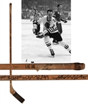 Pierre Pilotes 1965-66 Chicago Black Hawks Northland Team-Signed Game-Used Stick