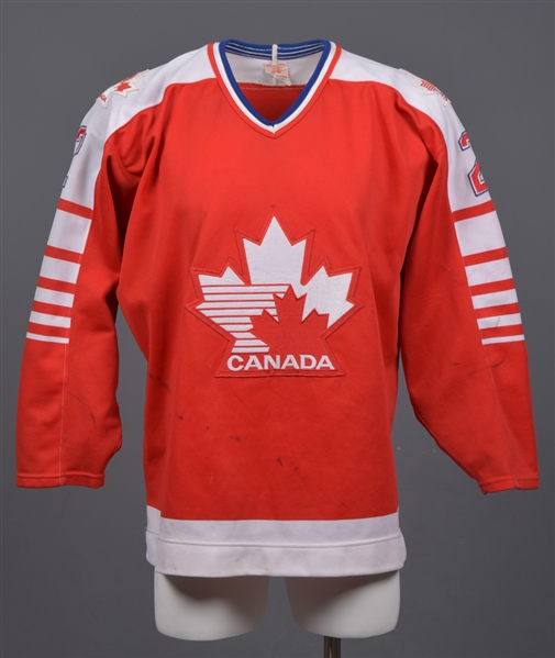 Mid-1980s "Paulin" Canadian National Team Game-Worn Jersey