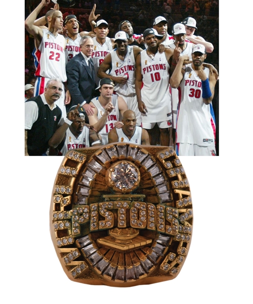 Detroit Pistons 2004 NBA Championship Jostens Prototype Ring