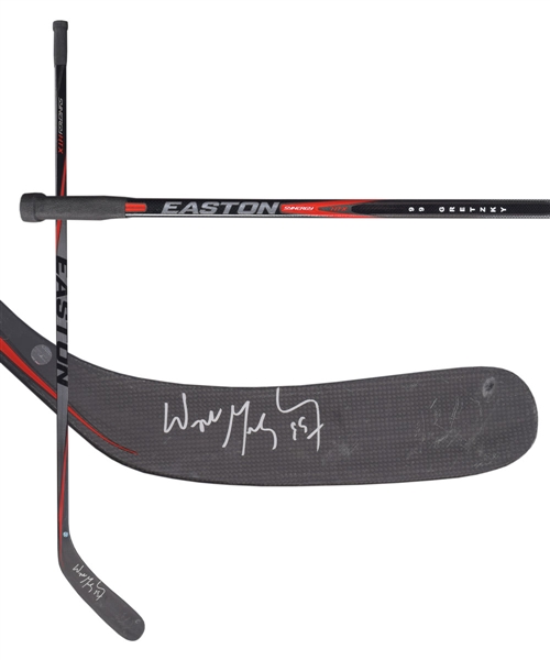 Wayne Gretzkys Signed 2000s Easton Synergy Game-Used Stick