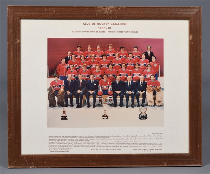 Montreal Canadiens 1979-80, 1980-81 and 1981-82 Official Team Photos