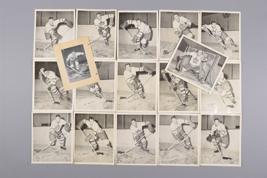 Vintage Memorabilia Collection with 1945-54 Quaker Oats Maple Leafs Photos, 1972-Canada-Russia Series Newspapers and More!