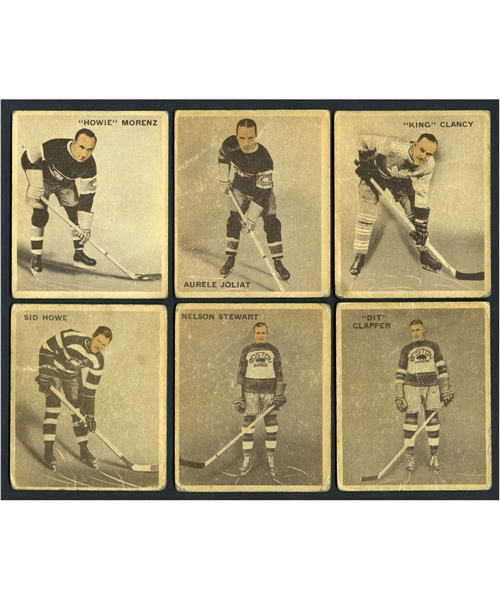 1933-34 World Wide Gum Ice Kings V357 Complete 72-Card Hockey Set