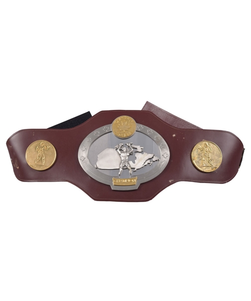 Canadian Championship Boxing Belt with LOA