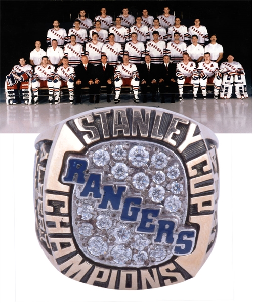 New York Rangers 1994 Stanley Cup Championship 10K Gold Replica Ring