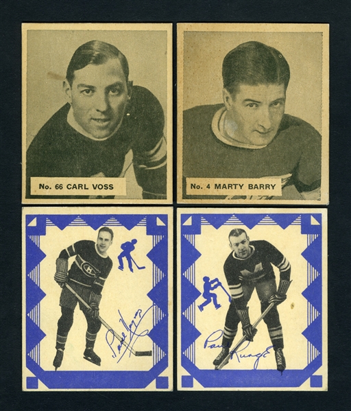 Pre-War Hockey Card Collection of 16 with 1933-34 O-Pee-Chee (12), 1937-38 World Wide Gum (2) and 1937-38 O-Pee-Chee (2)