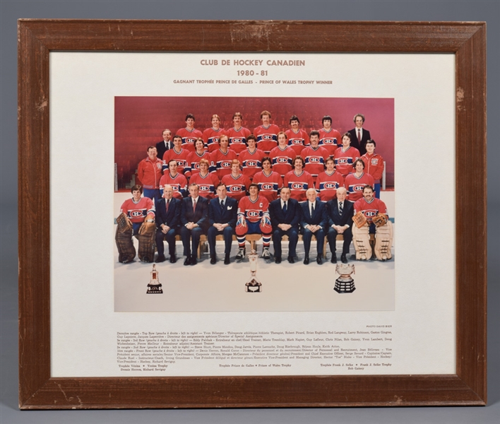 Montreal Canadiens 1970s and 1980s Official Team Photo Collection of 6
