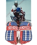 Paul Coffeys 1987 Canada Cup Team Canada CCM Game-Used Gloves with His Signed LOA - Photo-Matched!