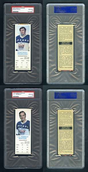 1970-71 Dads Cookies PSA-Graded Hockey Card Collection of 18