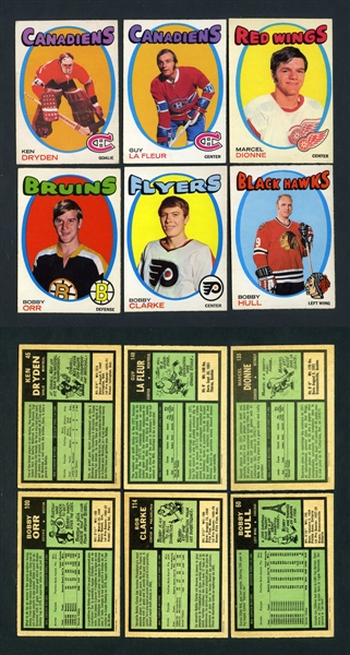 1971-72 O-Pee-Chee Hockey Complete 264-Card Set with Dryden, Lafleur and Dionne Rookie Cards