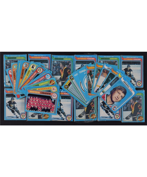 1979-80 O-Pee-Chee Hockey Near Complete Set (395/396) Collection of 45!