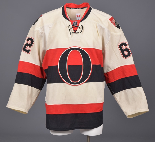 Eric Gryba’s 2013-14 Ottawa Senators "Heritage" Game-Worn Jersey with Team COA