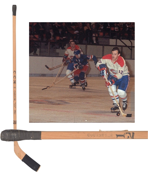 Yvan Cournoyer’s 1967-68 Montreal Canadiens CCM Custom Pro Game-Used Stick 