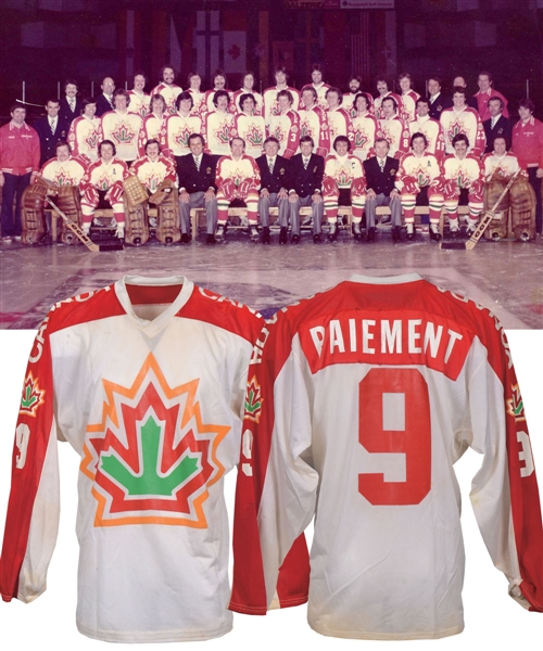Wilf Paiements 1977 World Championships Team Canada Game-Worn Jersey