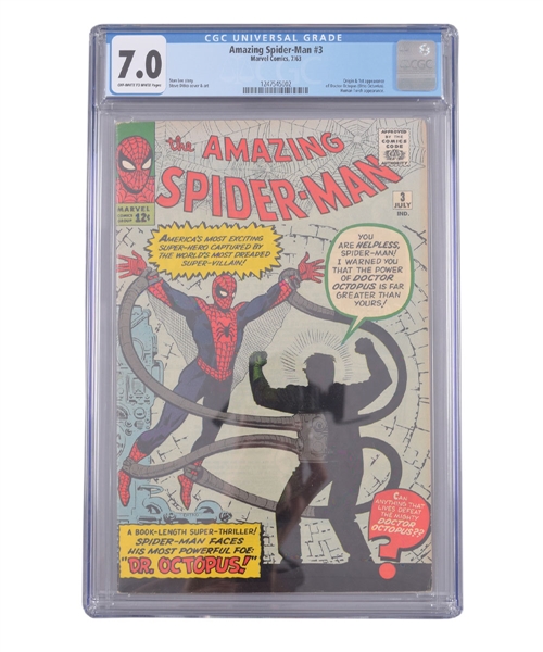 The Amazing Spider-Man #3 CGC Universal Graded 7.0 F/VF Off-White to White Pages