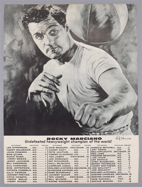 Rocky Marciano Boxing Photo and Memorabilia Collection