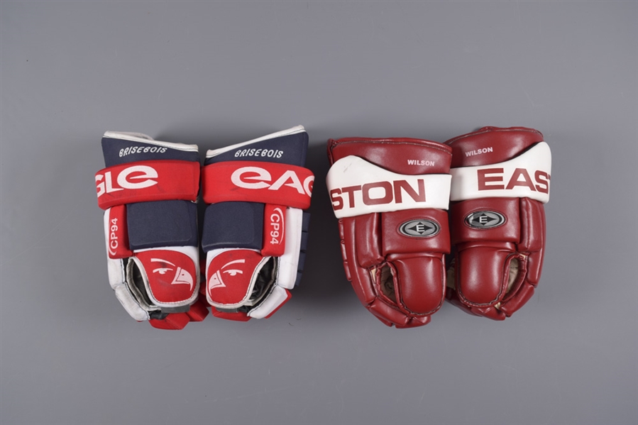 Brisebois (Canadiens), Ricci (Coyotes), Svoboda (Flyers), Wilson (Coyotes) and Norwood (Blues) Game-Used Gloves