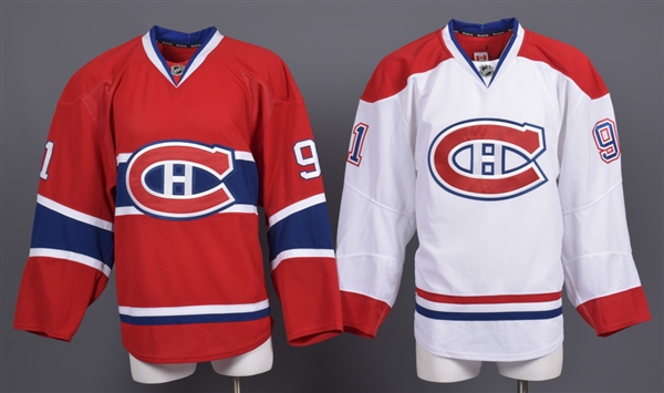 Josh McFadden’s 2011-12 Montreal Canadiens Game-Issued Home and Away Jerseys with Team LOAs
