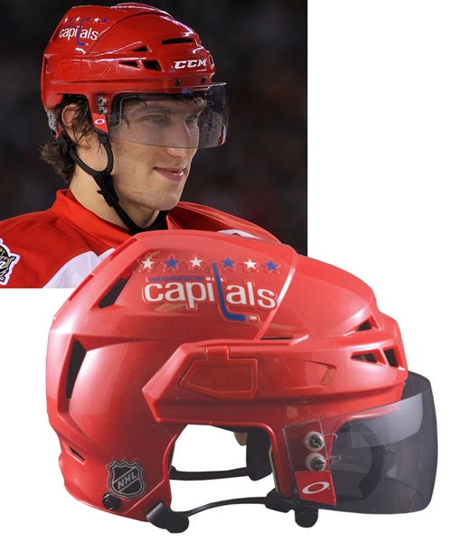 Alexander Ovechkins Washington Capitals 2011 NHL Winter Classic and "Turn Back the Clock Night" CCM Game-Worn Helmet with LOA - Photo-Matched!