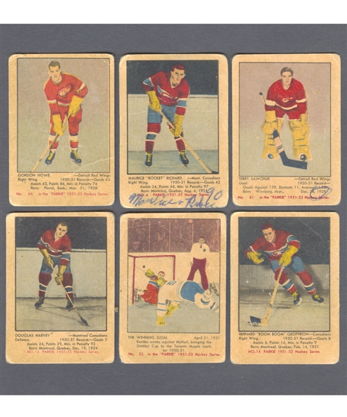 1951-52 Parkhurst Hockey Complete 105-Card Set 