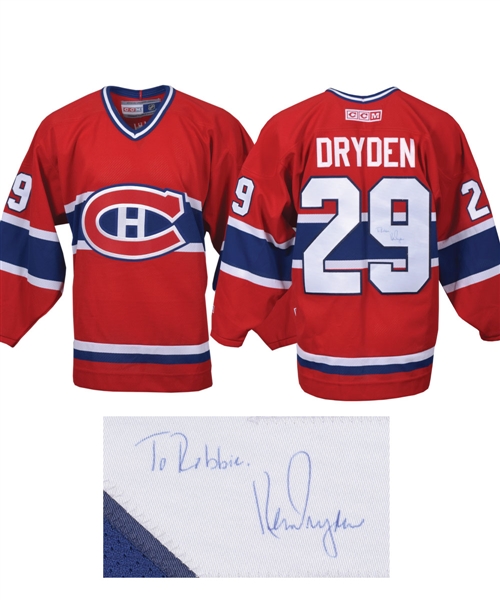 Ken Dryden Signed Montreal Canadiens Jersey