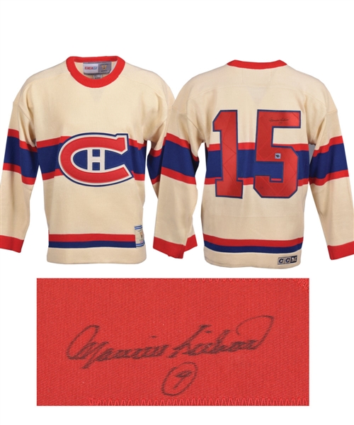 Maurice "Rocket" Richard Signed "#15 Rookie Season" Montreal Canadiens Limited-Edition Jersey #4/15 with COA