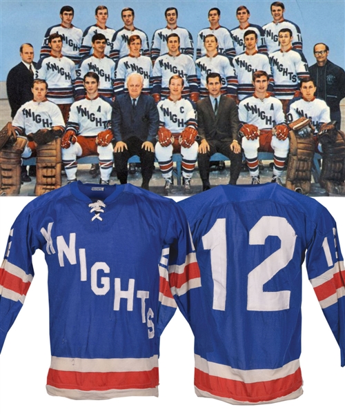 Michel Parizeaus Late-1960s CHL Omaha Knights Game-Worn Durene Jersey