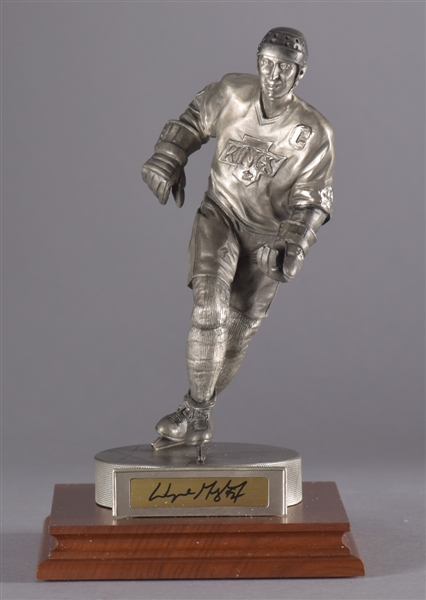 Wayne Gretzky Early-1990s Los Angeles Kings Signed Limited-Edition Gartlan Pewter Statue #122/500
