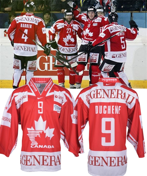 Matt Duchenes 2012 Spengler Cup Team Canada Game-Worn Jersey