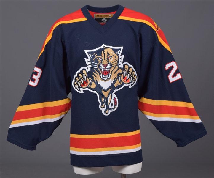 Lee Gorens 2003-04 Florida Panthers Game-Issued Jersey with LOA