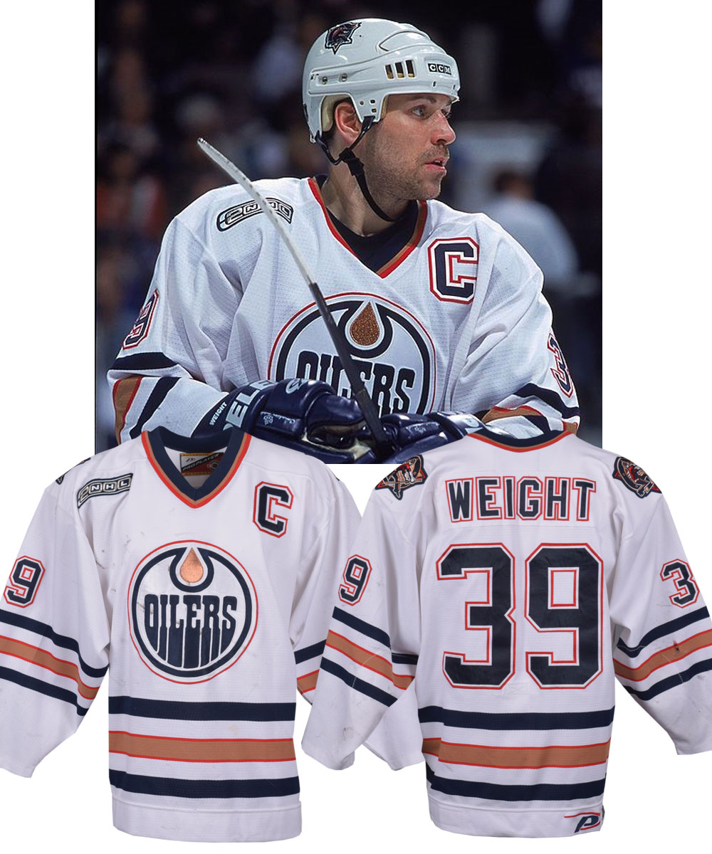 1997-98 Doug Weight Edmonton Oilers Game Worn Jersey - All Star