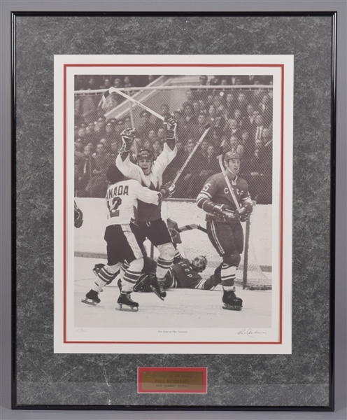 Team Canada Memorabilia Collection with 1972 Signed Henderson Lithographs, 1976 Canada Cup Signed Cards with Orr, 2002 Team Canada Bobble Heads and Pucks and Much More!