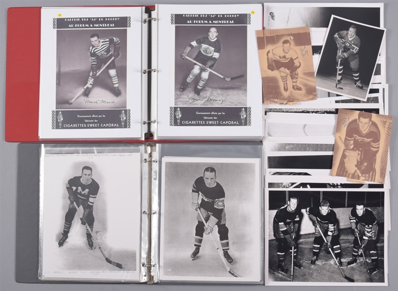 Huge Hockey Photo Research Archive of 2200+ with Modern Photos of Rare Players and Images