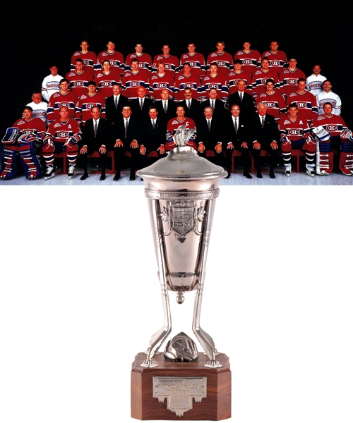 J.J. Daigneaults 1992-93 Montreal Canadiens Prince of Wales Championship Trophy with His Signed LOA