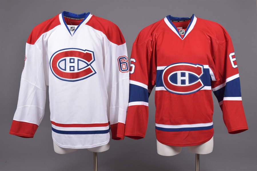 Douglas Murray’s 2013-14 Montreal Canadiens Game-Worn Away and Game-Issued Home Jerseys with Team LOAs