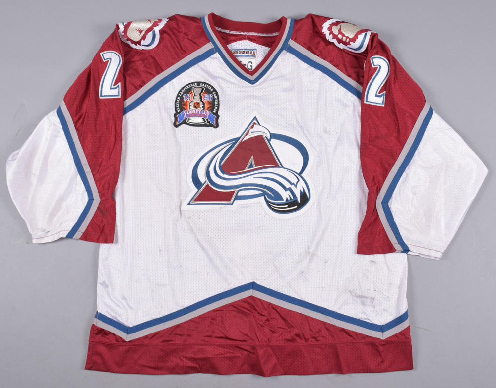 1995-96 Claude Lemieux Colorado Avalanche Game Worn Jersey - 1st Year  Franchise - Stanley Cup Season