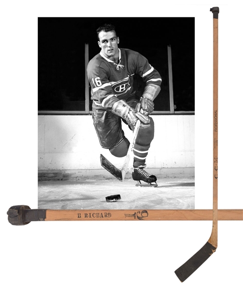 Henri Richards Late-1950s Montreal Canadiens CCM Game-Used Stick