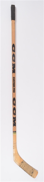 Norm Ullmans Mid-1970s Toronto Maple Leafs CCM Custom Pro Game-Used Stick