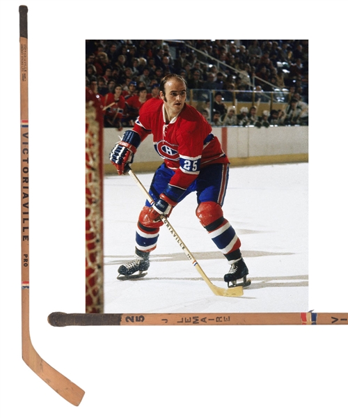 Jacques Lemaires Early-1970s Montreal Canadiens Victoriaville Game-Used Stick