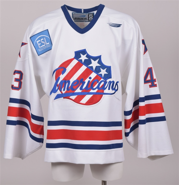 Late-1990s AHL Rochester Americans Martin Birons Signed Game-Worn Jersey and Dmitri Kalinins Game-Issued Jersey